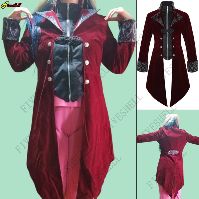 

Women Men Steampunk Gothic Tailor Coat Medieval Victorian Costumes Adult Cosplay Knight Noble Blazers Halloween Tuxedo Jacket