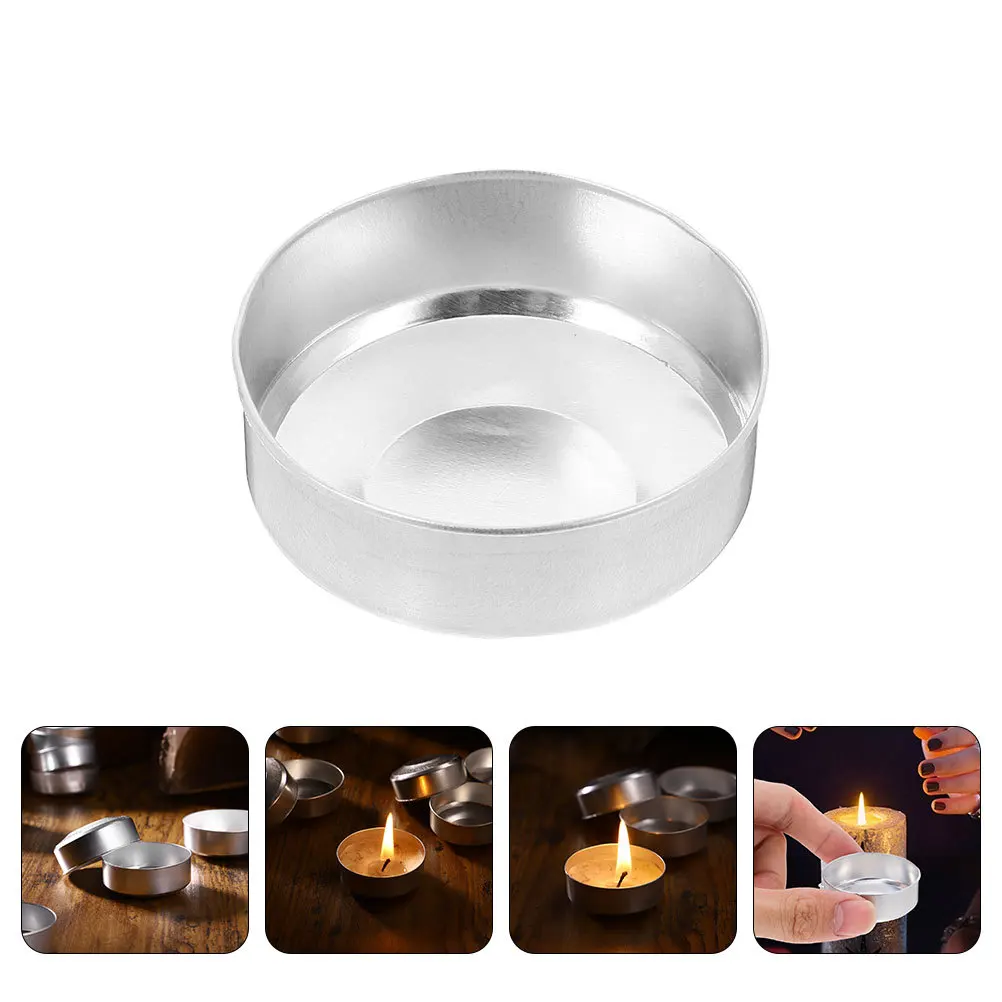 

150Pcs Heat-Resistant Jars Aluminium Tins for DIY Candles Weddings Christmas Decorations Aluminum Round Container