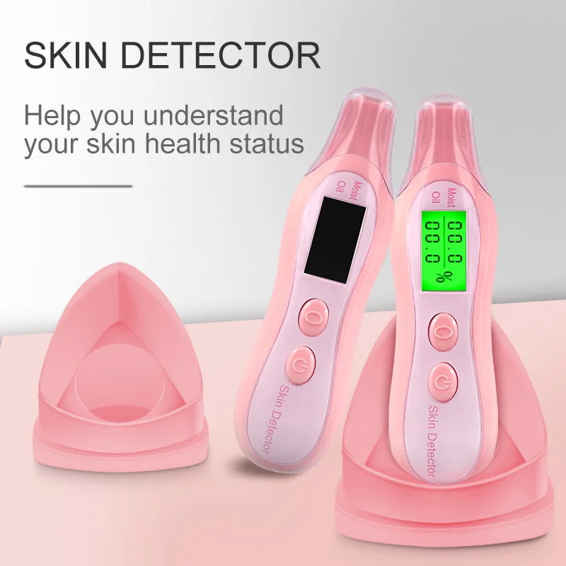 Digital Skin Moisture Analyzer  Oil Detector Face Water Detector Tester Beauty Tool Skin Tester