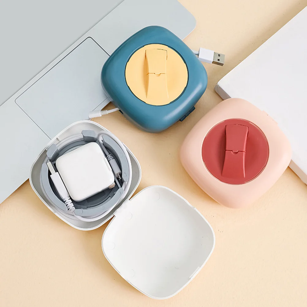 

6Pcs Cable Management Box Organizer for Headphone USB Data Earphone Cables Tidy Storage Small Lightweight Durable