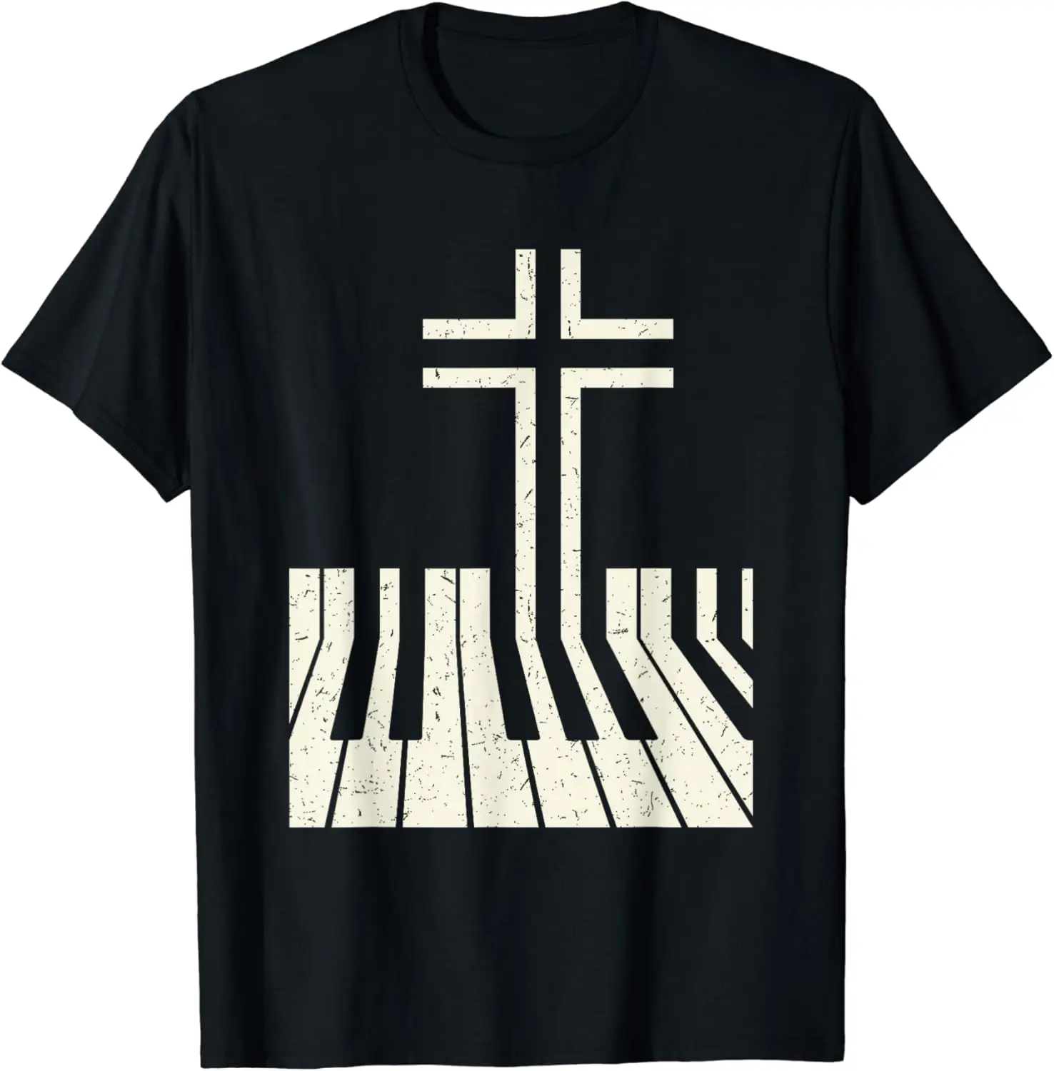 Christian Piano Player Piano Teacher Keyboard T-Shirt Casual O-Neck Tee Shirts Streetwear