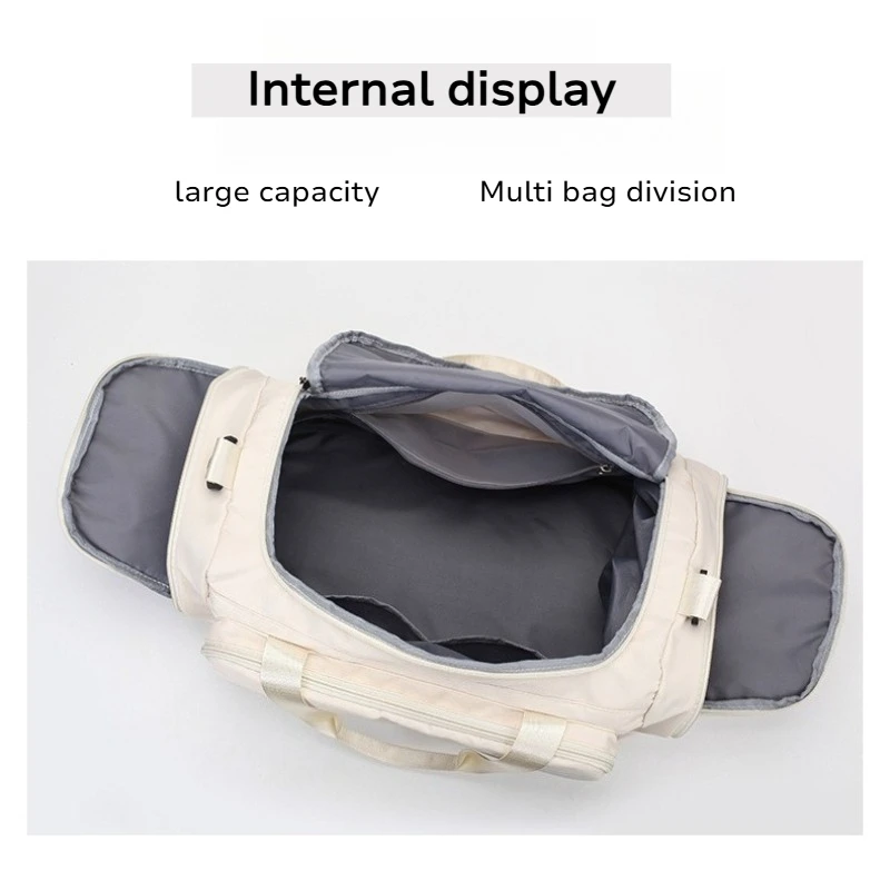 New Model Dry Wet Separation Shoe Bag Compartment Fitness Bag Travel Storage Yoga Business Luggage Gym Sports Duffle Weekend Bag