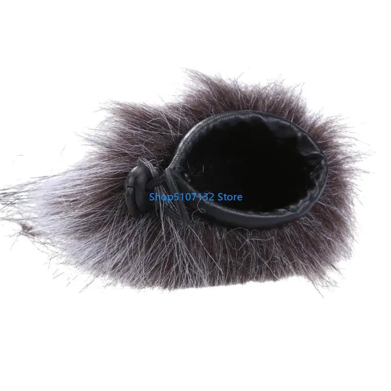 87HD Deadcat Slip on Gnindshield غطاء ميكروفونات متكاملة للمسجل H1N Recorder في الهواء الطلق ميكروفون للهيئة الزجاجية فروي