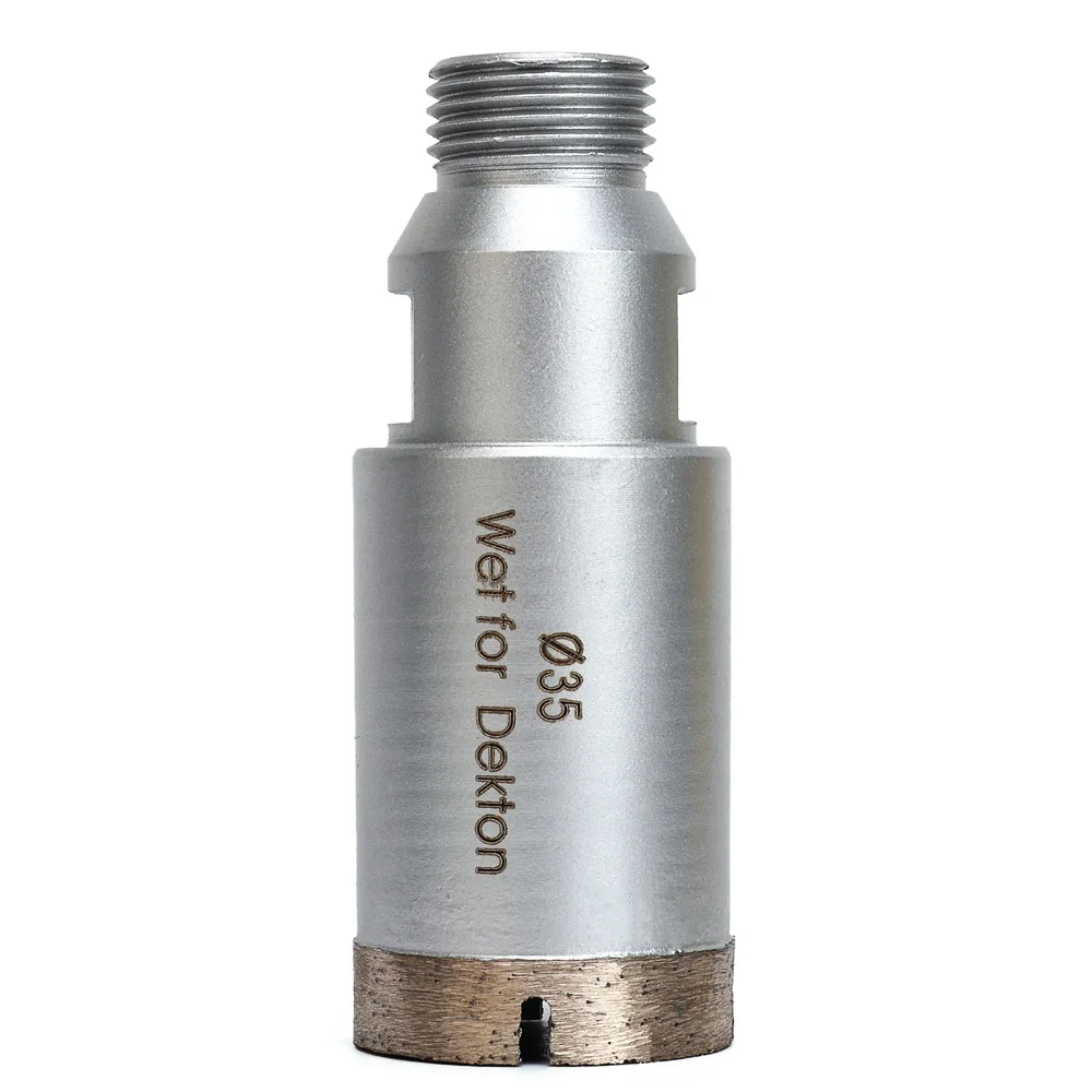 Casaverde Double Screw 1/2” Gas & M14 Diamond Granite Hole Saw CNC Diamond Core Drill Bits for Porcelain Dekton Neolith Granite