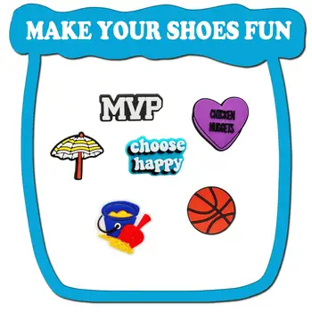 8/30/60/100/200/400個隨機系列鞋飾套裝,適用於木屐、拖鞋、泡泡鞋、涼鞋,PVC材質,沙灘包裝飾 8 最佳銷售 洞洞鞋的鞋帶 - №1