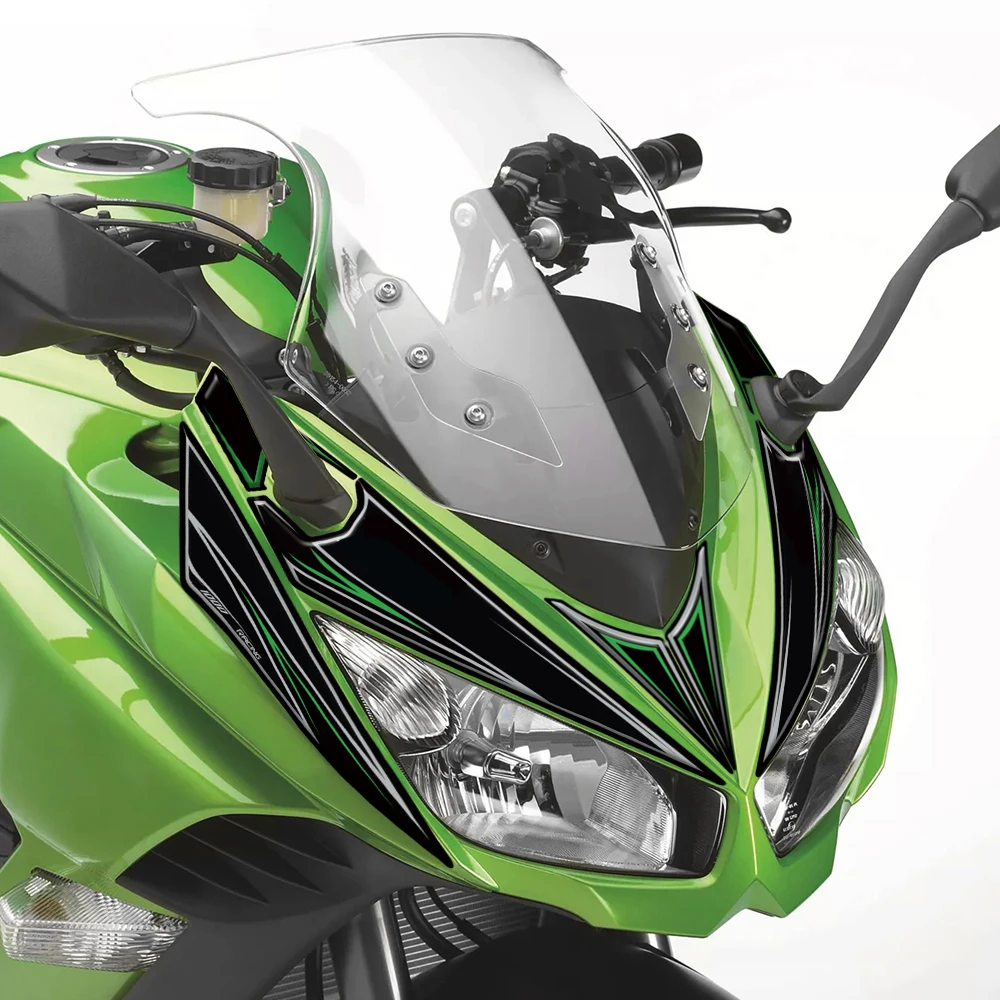 For Kawasaki Z 1000 SX Z1000SX Motorcycle Front Face Decals Fairing Stickers 3D Gel Protective Pads Fuel Tank Stickers 2011-2016