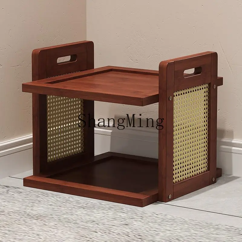 

FG narrow and simple rattan shoe cabinet multi-layer shoe rack, placed on the shelf at the door