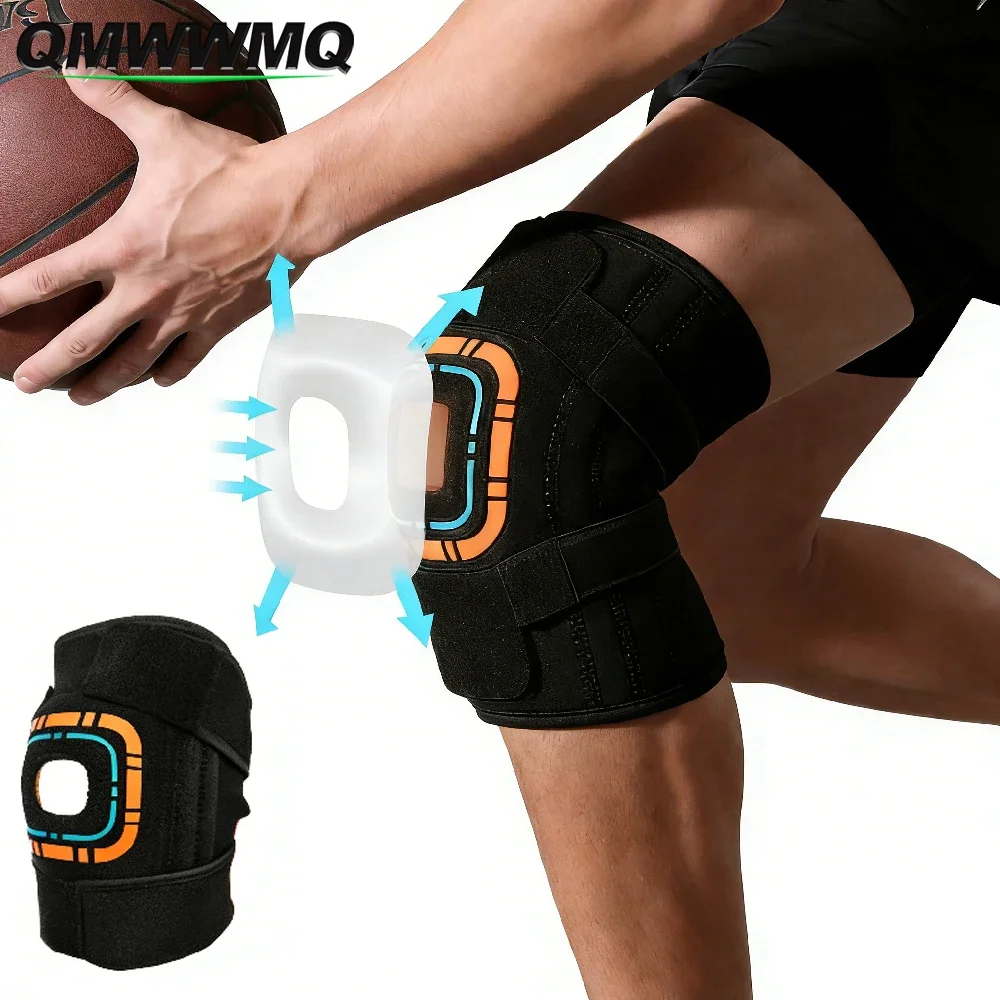 1PCS/2PCS Adjustable Knee Support Brace, Comfortable Knee Sleeve with Side Stabilizers for Joint Protection Sports Training