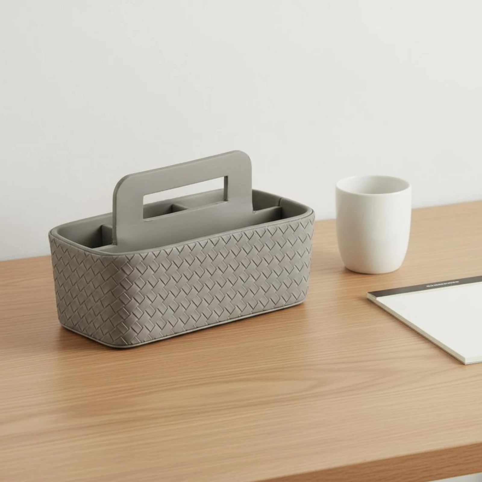 

Controller Control Holder Compact Organizer Controller Holder Coffee Table Holder Non-Slip Desktop Organizer Woven Texture