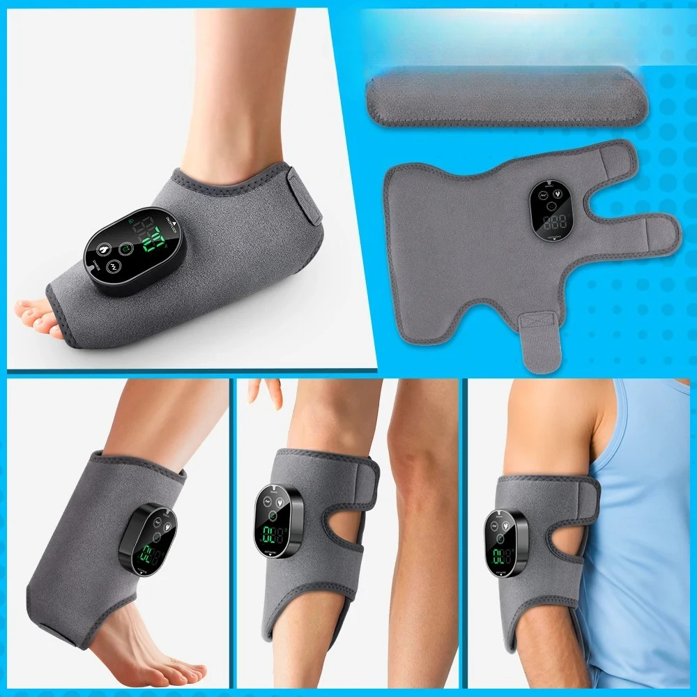 

Массажер для лодыжки ног, локоть, расслабляющий мышцы, зимний массажер, перезаряжаемый массажер с регулируемым ремешком