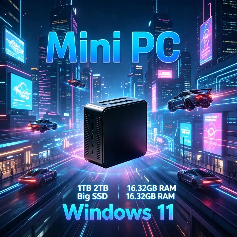 

Premium Mini PC Intel Core I3-6100 Slim Portable Silent Desktop PC Excellent Stability for Office Study Home Entertainment