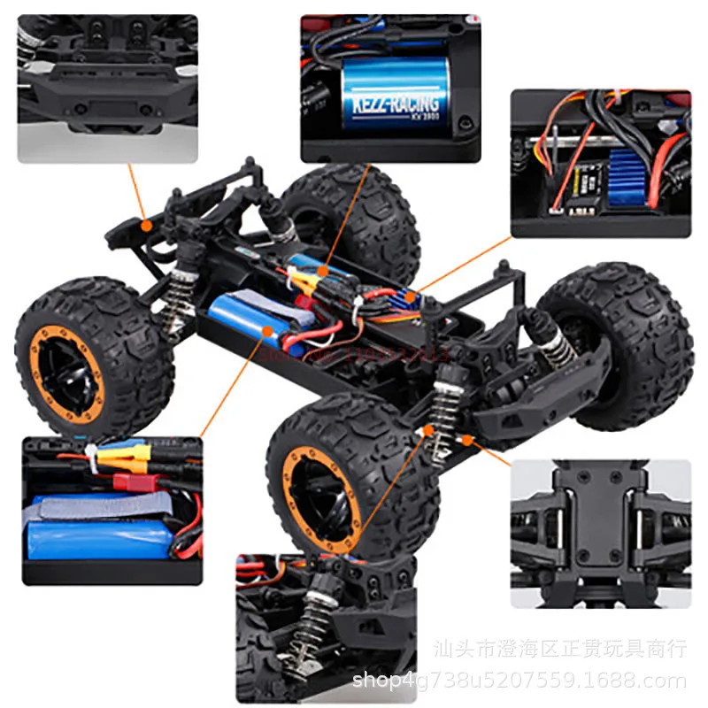 Hbx 16889 1:16 45km Brushless 4X4 Remote Control Off Road Vehicle Climbing Vehicle Remote Control Normal Large Feet Vehicle