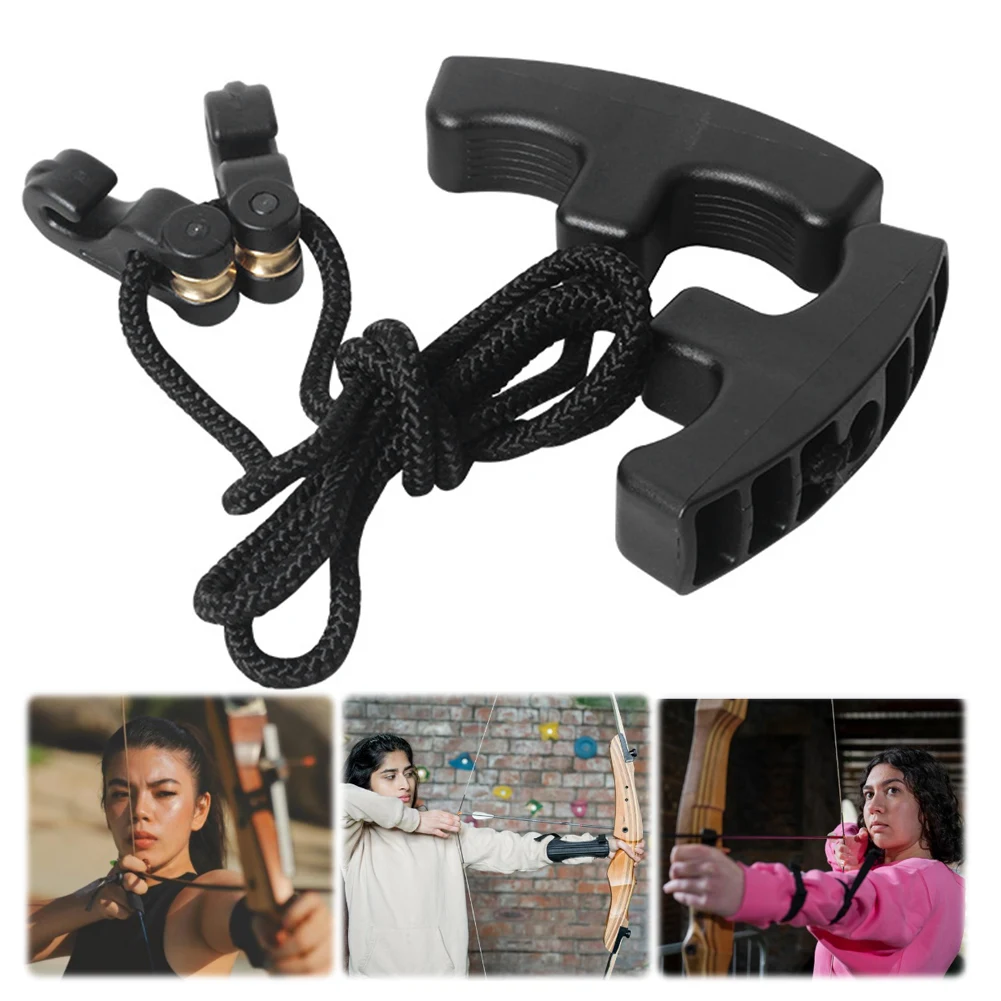 Dispositivo de apertura de cuerda para ballestas, con mango ergonómico y cuerda trenzada de alta resistencia, para caza