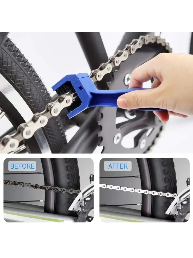 AliExpress Motorcycle Chain Brush Cleaner Plastic Bicycle/Moto Brush Clean Chain Cleaner Outdoor Scrubber Road Care Tools Motorcycle Parts