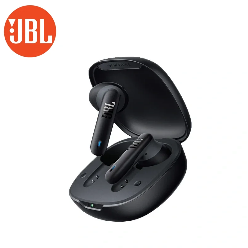 سماعة أذن JBL Wave Flex 2 TWS أصلية مزودة بتقنية البلوتوث BT 5.3 سماعات أذن خفيفة الوزن اتصال مزدوج إعداد EQ IP54 40H وقت اللعب