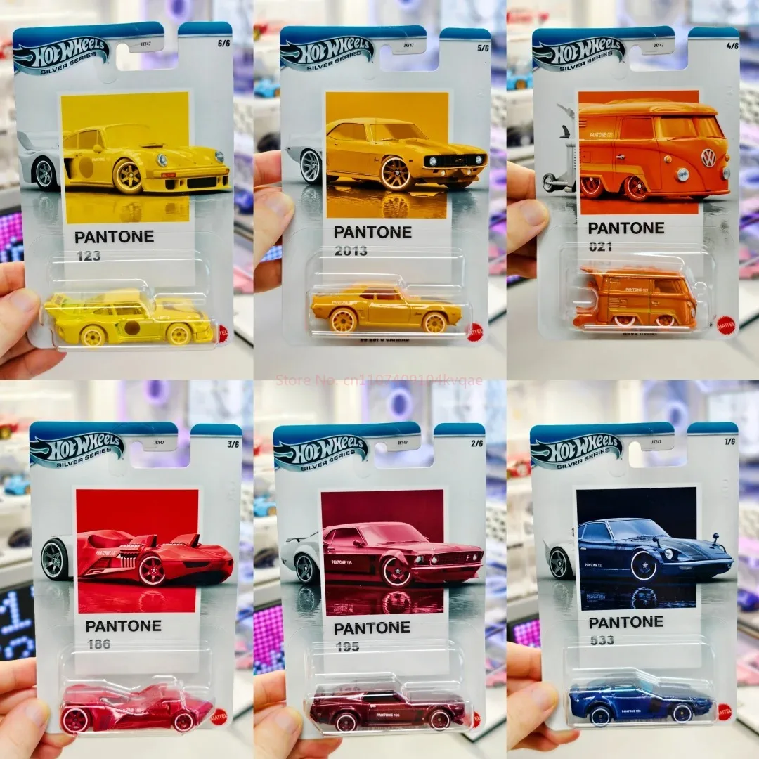 Hot Wheels Jky47 - Collection de couleurs Pantone Artist - Porsche Volkswagen Camaro Nissan 1:64 Véhicule miniature en alliage Modèle de voiture Cadeaux