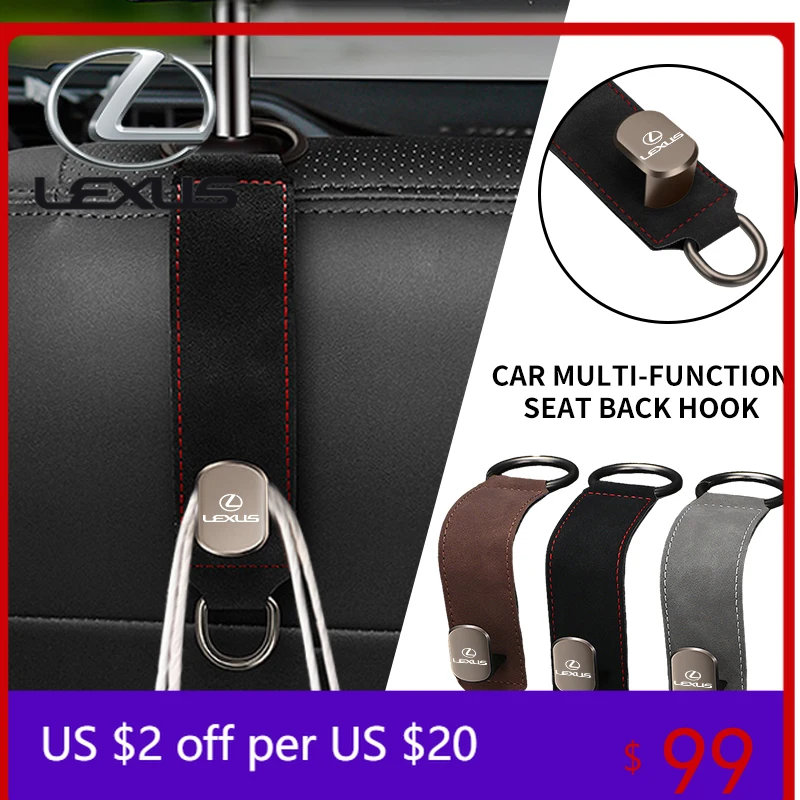 

Interior Mouldings Car Seatback Storage Hook Metal Headrest Hooker Holder Accessories For Lexus CT ES GS NX IS250 CT200h IS300h