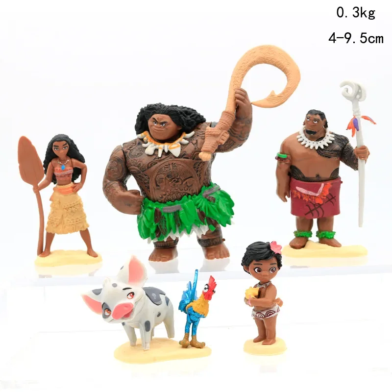 Cartoon Disney Moana Figure Fish Hook Knife Cosplay Maui Weapon with Light Children's Role Playing Prop Christmas Gifts Toy Kid