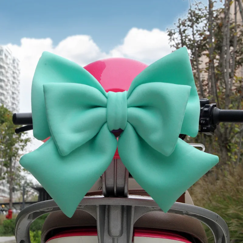 Large Fabric Bow for Motorcycle Universal Electric Bike Kids Bicycle Cute Helmet Bow Helmet Decorations Helmet Accessories