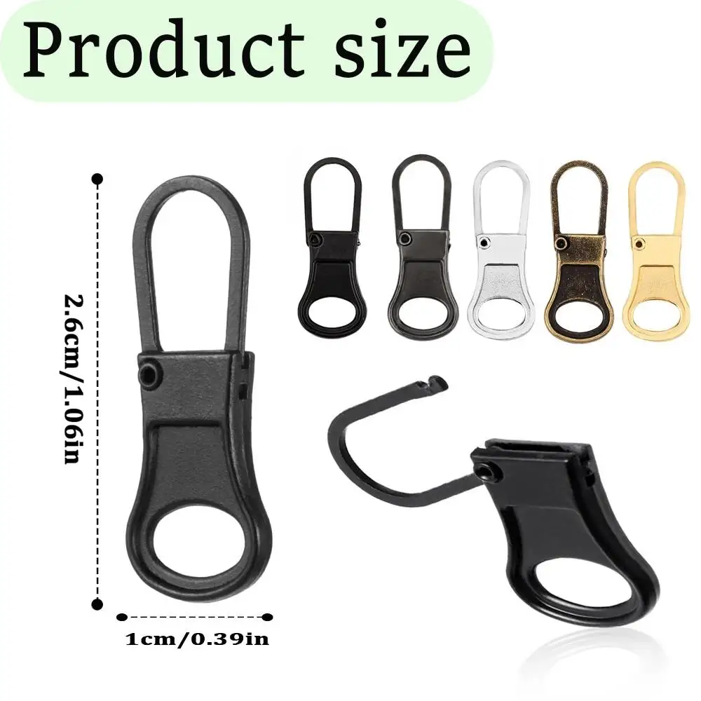 4-40Pcs Metal Zipper Pull Replacement, Detachable Zipper Sliders Head Repair Kit for Backpacks, Purses, Luggage, Sewing Accessor