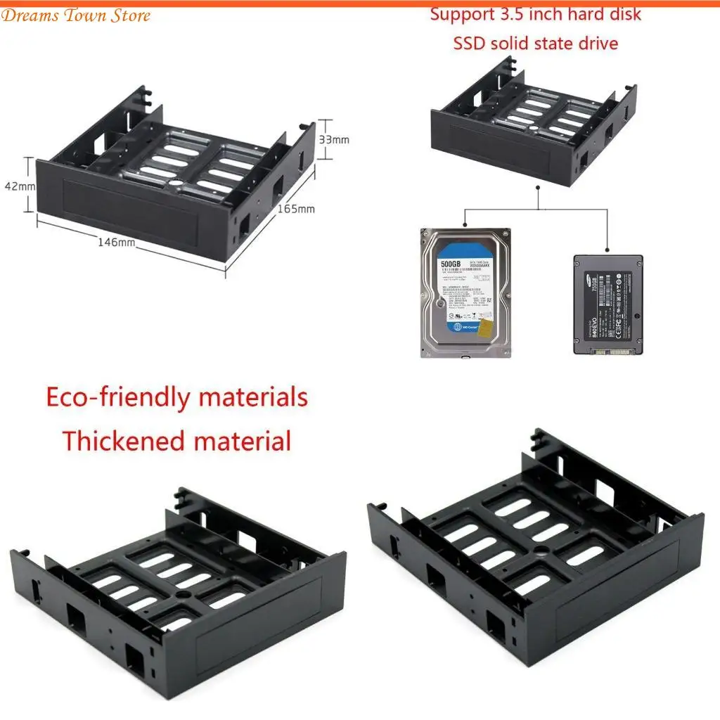 

HX6A HDD Caddy Frame Brackte Crack Kracket Hald Disk Dosk Holder 3,5 -дюймовый 2,5 -дюймовый кронштейн SSD