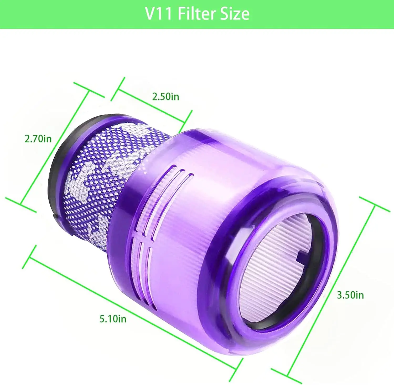 Piezas de repuesto para aspiradora Dyson V11, Unidad de torsión V11 Animal V15, filtros de vacío con filtro Hepa, prueba lavable, 1 unidad