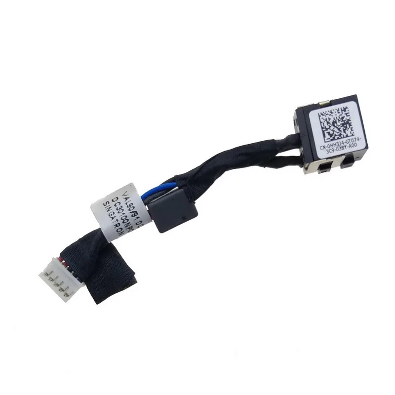 

DC Power Jack in Cable Charging Connector For Dell Latitude E6440 DC30100NP00 Laptop Notebook Computer 0HH3J4 HH3J4