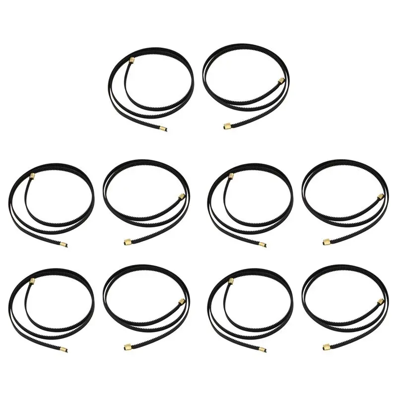 QWE-10X X+Y Axis Synchronous Belt Gt2-6Mm X 765Mm+Y 720Mm Closed-Loop Timing Belt Terminal For Creatity Ender 3