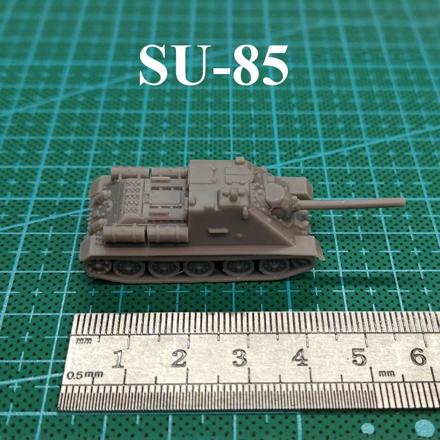

Советский танк-истребитель СУ-85 времен Второй мировой войны, 3D-печать, масштаб 1/144, миниатюрная модель танка, из смолы, под покраску