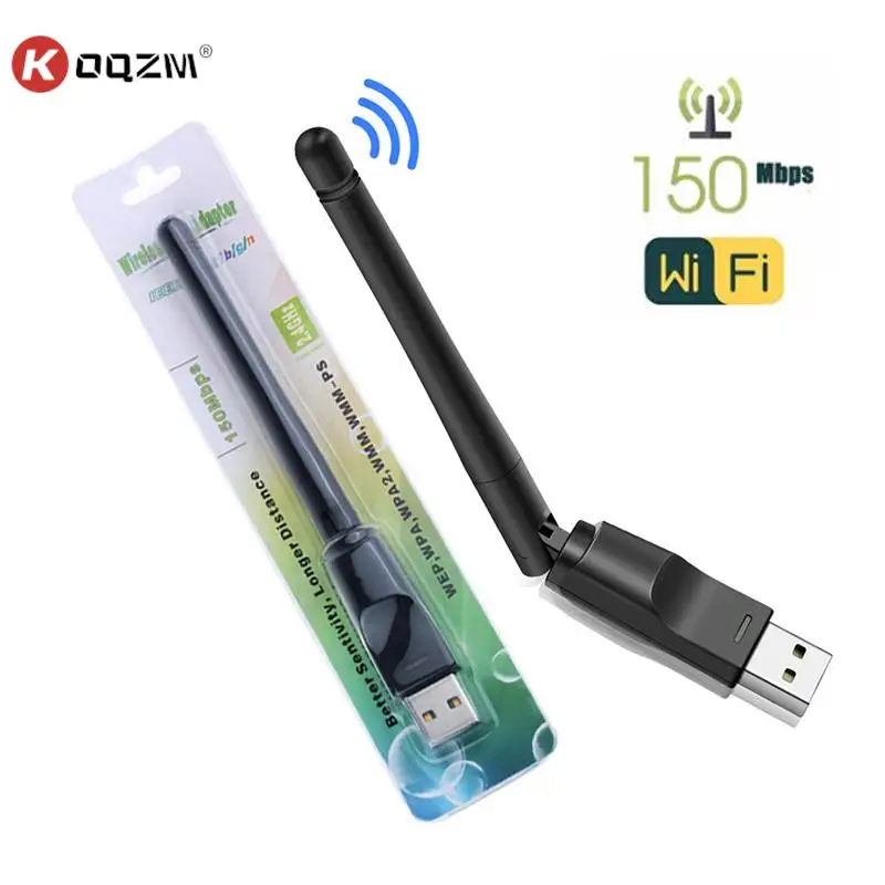 1pc MT7601 Mini USB WiFi Adapter 2.4GHz 150Mbps Wireless Network Card RTL8188 Network Card Wi-Fi Receiver for PC Desktop Laptop