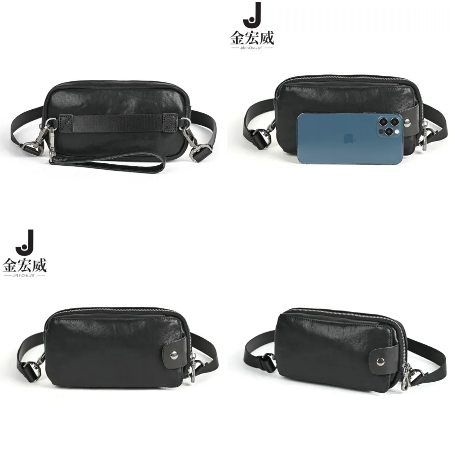 

【New style】Retro genuine leather - men's single shoulder genuine leather chest bag head layer cow leather multifunctional outdo