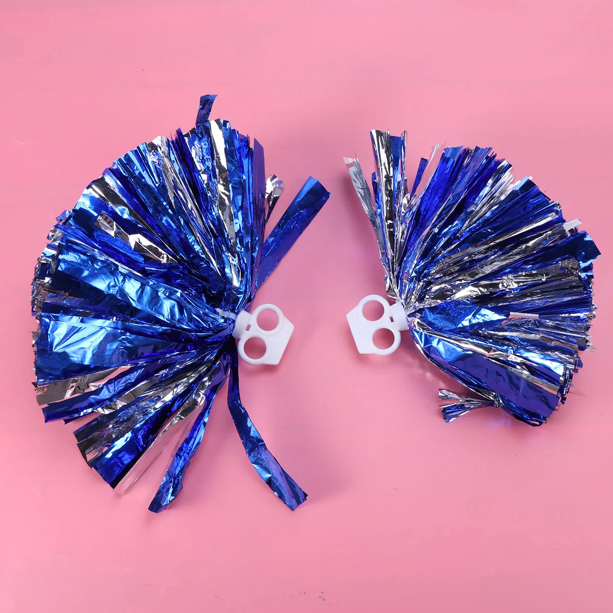 2 قطعة المشجع بوم 30 سنتيمتر الأزرق الفضة البلاستيك حلقة بومس للكلية المدرسة الثانوية الأحداث الرياضية فريق المنافسة يهتف بومس #6