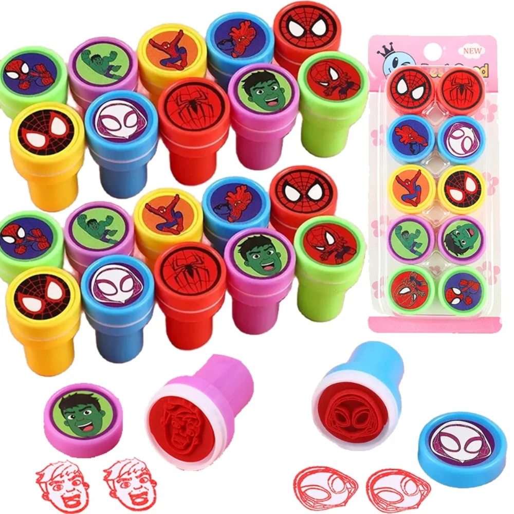 Spidey and His Amazing Friends Stamps Spiderman Seals Spider-Man Themed Party Decorations Classroom Rewards Gifts for Kids Stuff