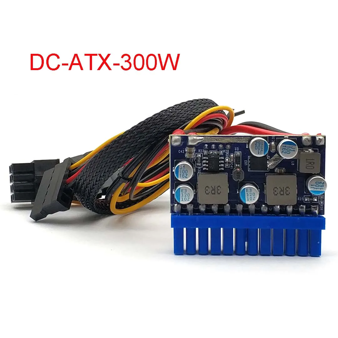 Zasilacz górniczy o dużej mocy 300 W 12 V DC 5,5 * 2,5 mm z wejściem męskim DC-ATX Peak PSU Pico ATX Switch Mining PSU 24pin MINI ITX DC ATX PC Power Supply