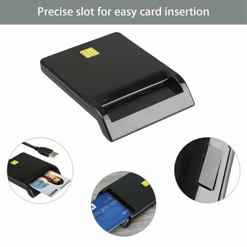 Universal Smart Card Reader For Bank Card ID CAC DNIE ATM IC SIM Card Reader For Android Phones And Tablet image 3