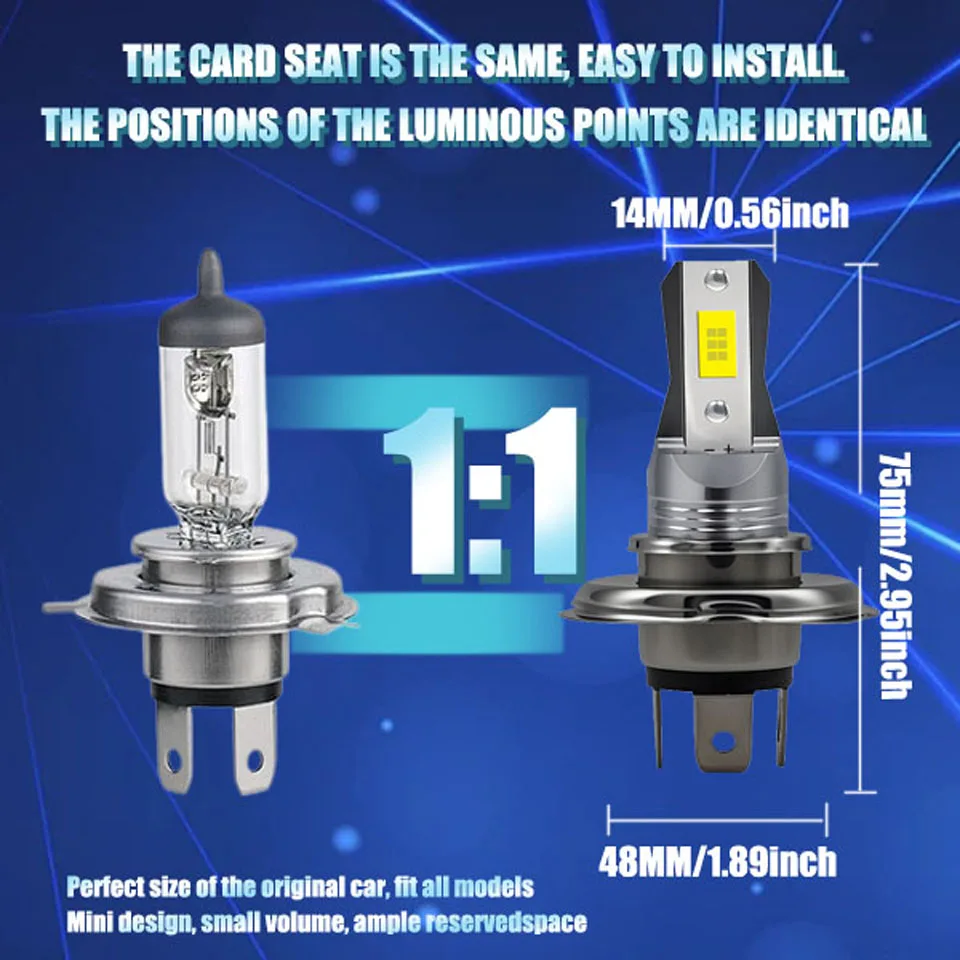 LED 45W White ATV UTV Auto Headlights - Better Focus Lighting Beam For Can-Am Outlander 800 2007 2008 2009 2010 2011 2012