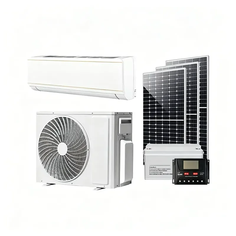 for 24V DC Solar Air Conditioner with Panels and Batteries Full Set for Home 0.75 1 1.5 2 Ton Factory Price