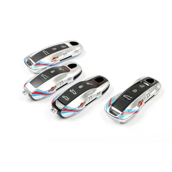 Car Key Case Shell Cover Suitable for Porsche Macan 718 Cayenne Panamera 911 Taycan MARTINI