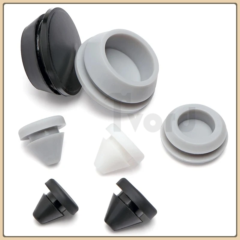 Silicone Stopper Rubber Stopper For Protection Soft Black Plate Hole Sealing Anti Slip Foot Pad Round Hole Seismic And Anti-coll
