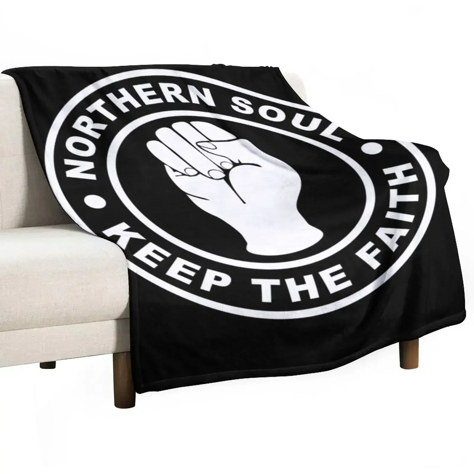 Northern Soul keep the faith Throw Blanket Giant Sofa Warm Cute Hairys Beautifuls Blankets