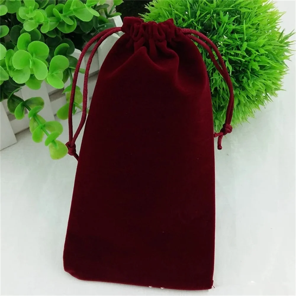 High Quality 50pcs 18X10cm Black Velvet Drawstring Pouch Jewelry Bag,Weekend New Year Birthday Christmas Wedding Party Gift Bag