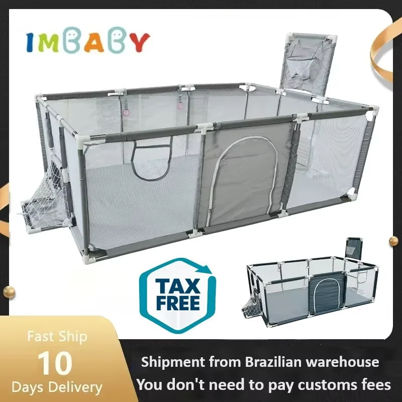Imbaby cercadinho para bebês, corralitos internos, barreiras de segurança para crianças, atividades para bebês, academia, parques grandes para cerca de caixa de solo para bebês