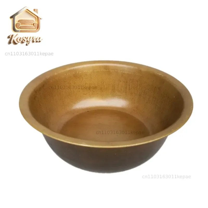 

Pure copper Handmade thickened brass basin old copper basin Carbon furnace wash basin Chinese wedding washbasin carbon Brazier