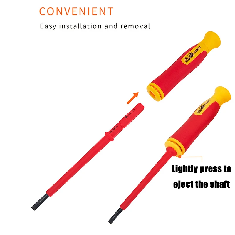 10PCS Magnetic Screwdriver High Hardness Detachable Plum Blossom Screwdriver Electrician Professional Set