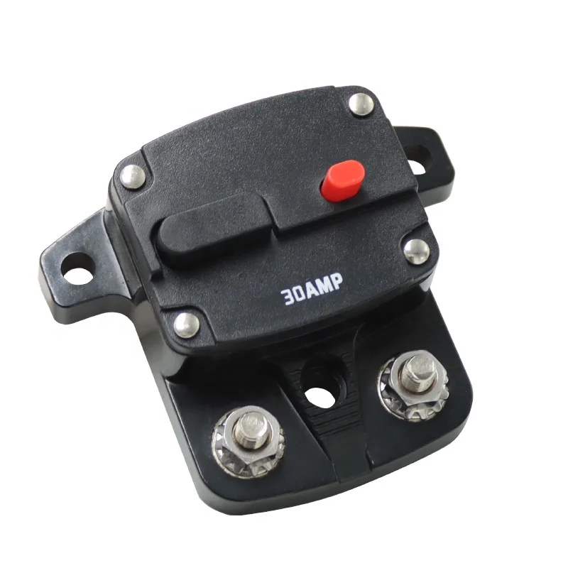 30A-300A Amp Automatic Circuit Breaker Fuse Holder Switch for Car Audio Reset for Over Current Protect
