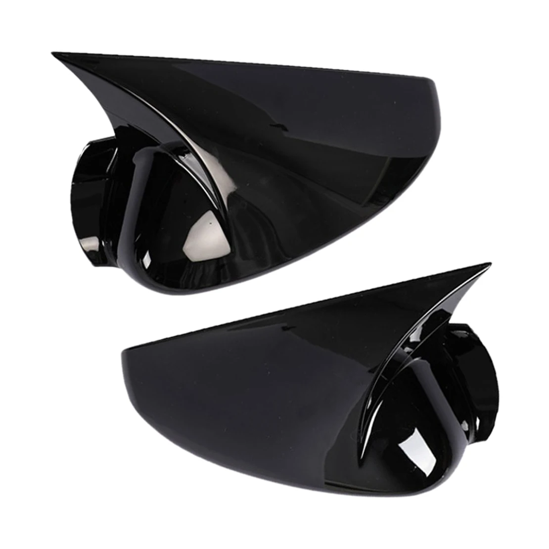 Horn Style Side Rear View Mirror Cover Trim Glossy Black ABS Fit for Acura ILX 2013 2014 2015 2016 2017 2018 2019 2020 2021 2022