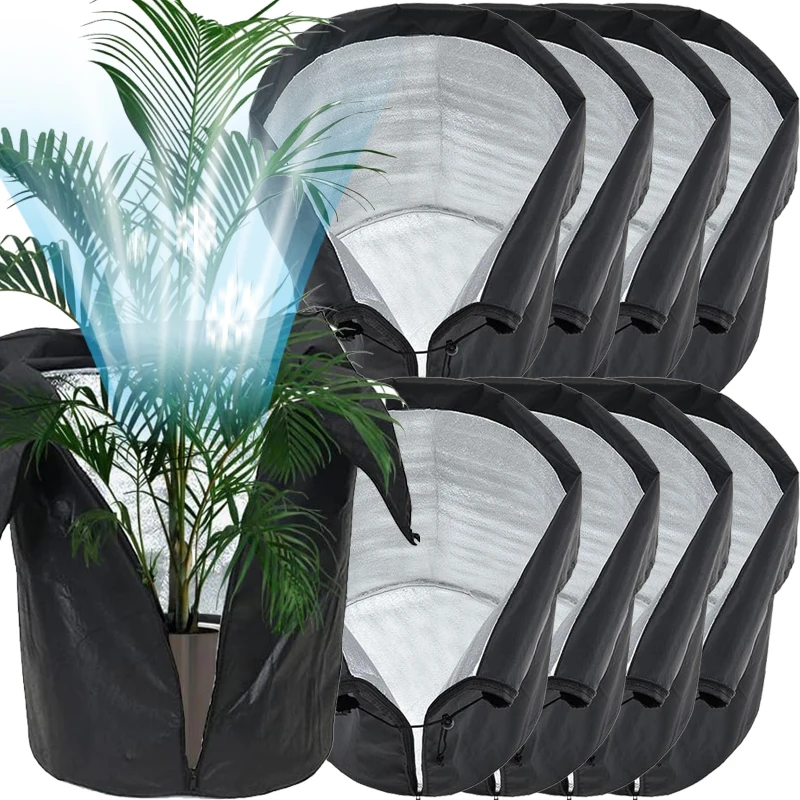 

Многоразовый морозный чехол для растений, зимние защитные сумки с шнурком, морозостойкий, устойчивый к ошибкам, садовый куст, ткань Оксфорд, теплый чехол
