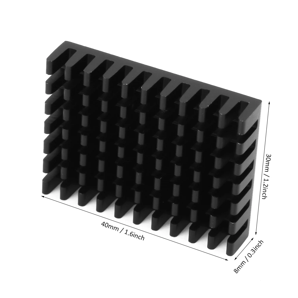Aluminum Cooling Fin P40*8*30-B Aluminum Heat Sink Cooling Fin Heatsink for CPU Electronic Chip 40*8*30mm view 5