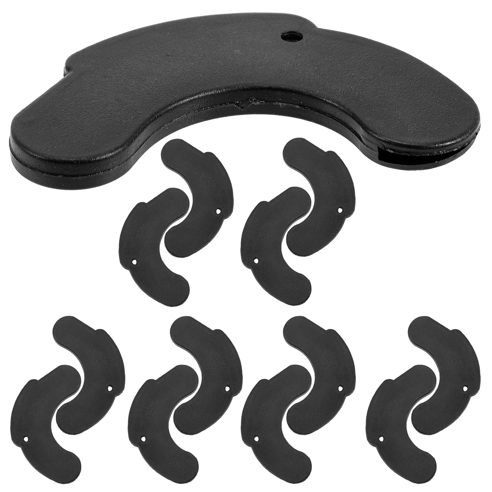 

6 Pairs Fitness Equipment Rubber Dumbbells Holder Shockproof Anti Slip Weightlifting Pad Tool Supplies Workout