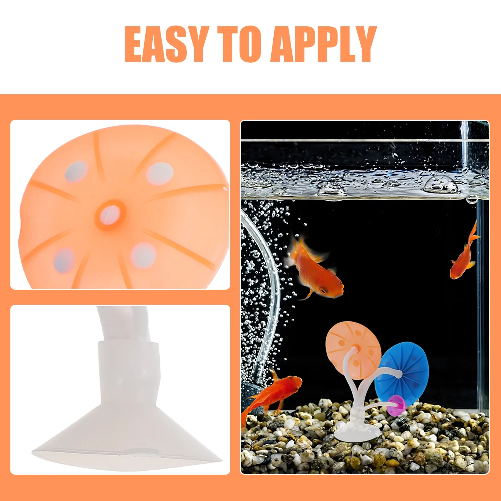 

2Pcs Betta Fish Tank Mushroom Hammock Breeding Rest Spot Fish Bed Silicone Aquarium Decoration Betta Mushroom Decor